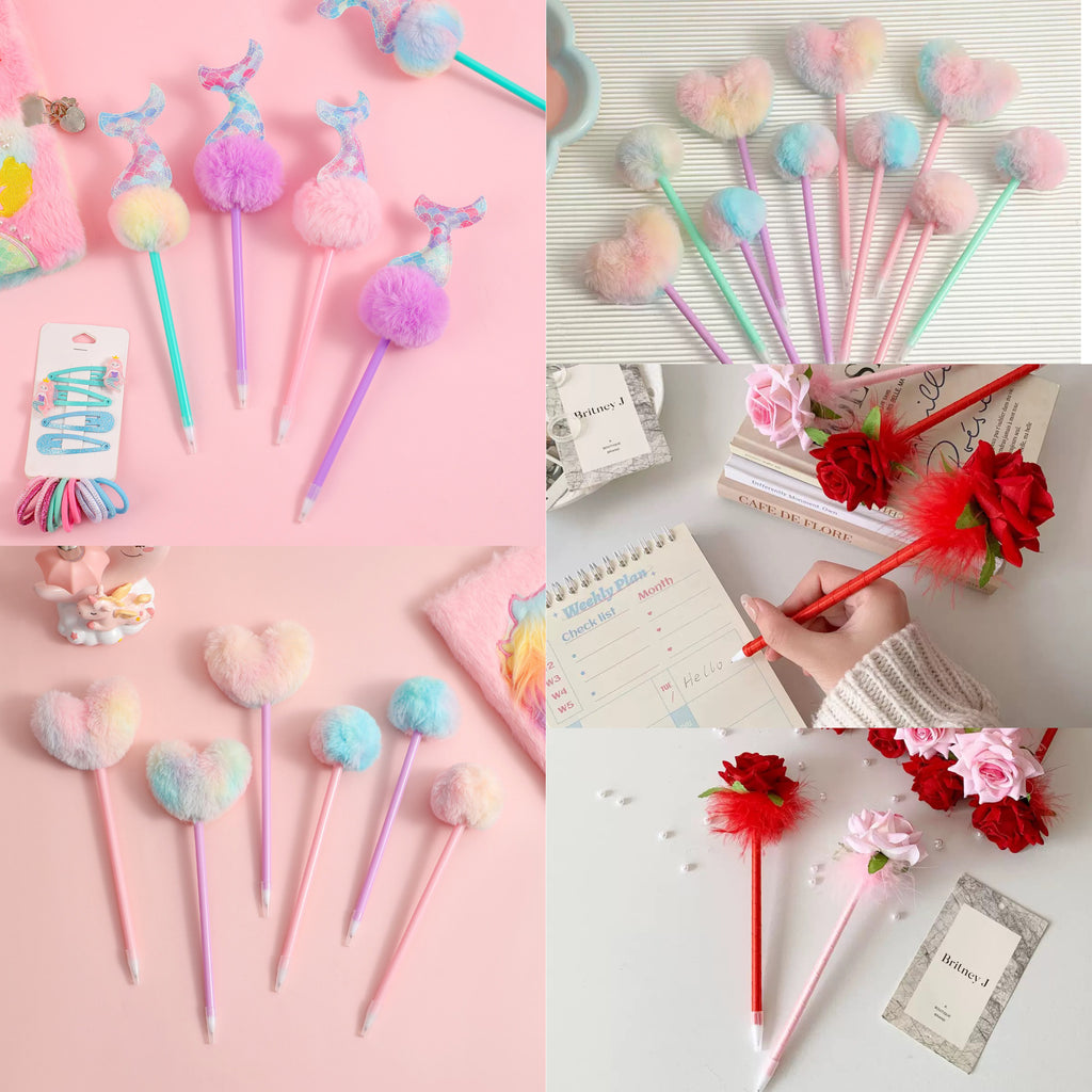 Curated Stationery Gift Box - Assorted Pen, Notebook Set & DIY Beadable Pen Kit