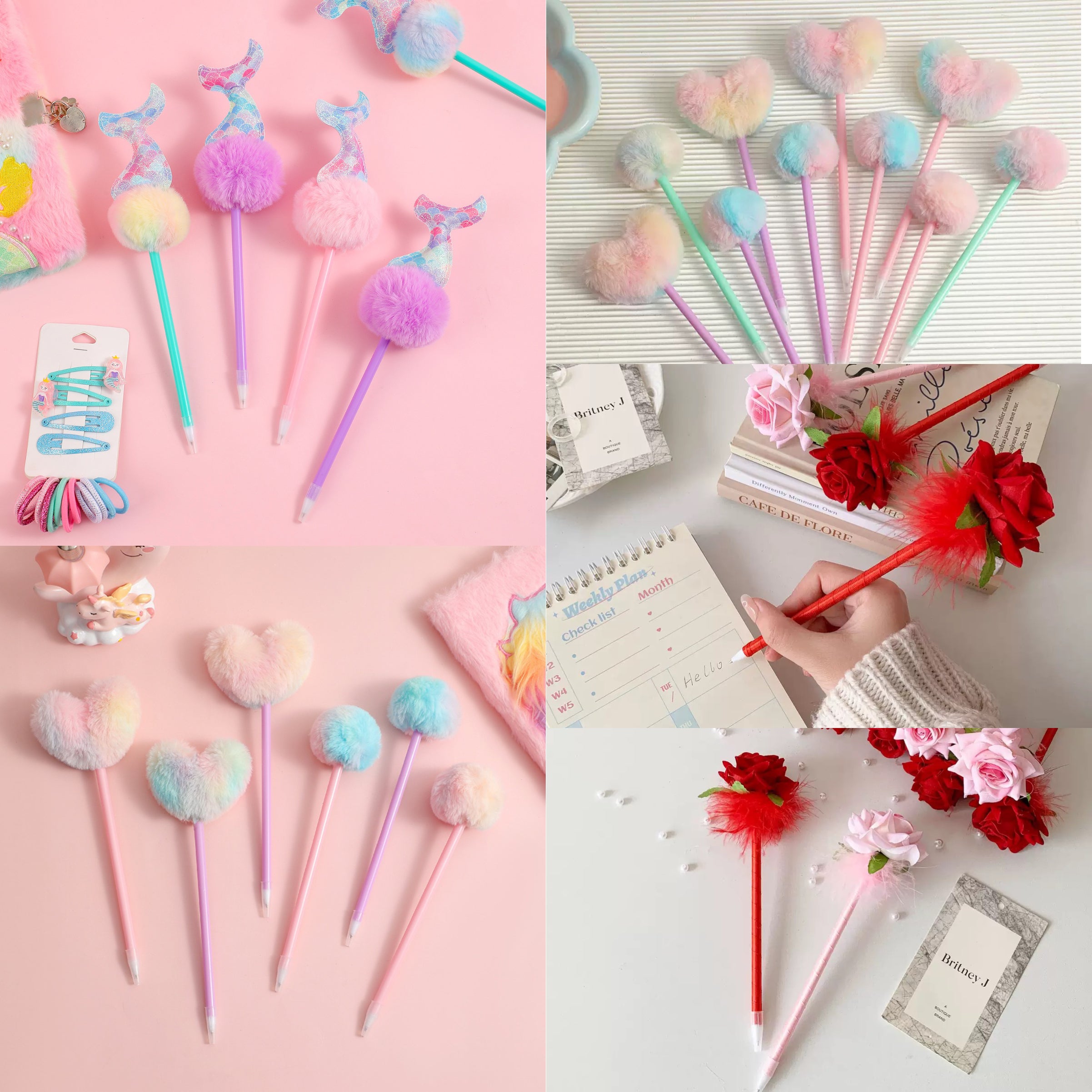 Curated Stationery Gift Box - Assorted Pen, Notebook Set & DIY Beadable Pen Kit