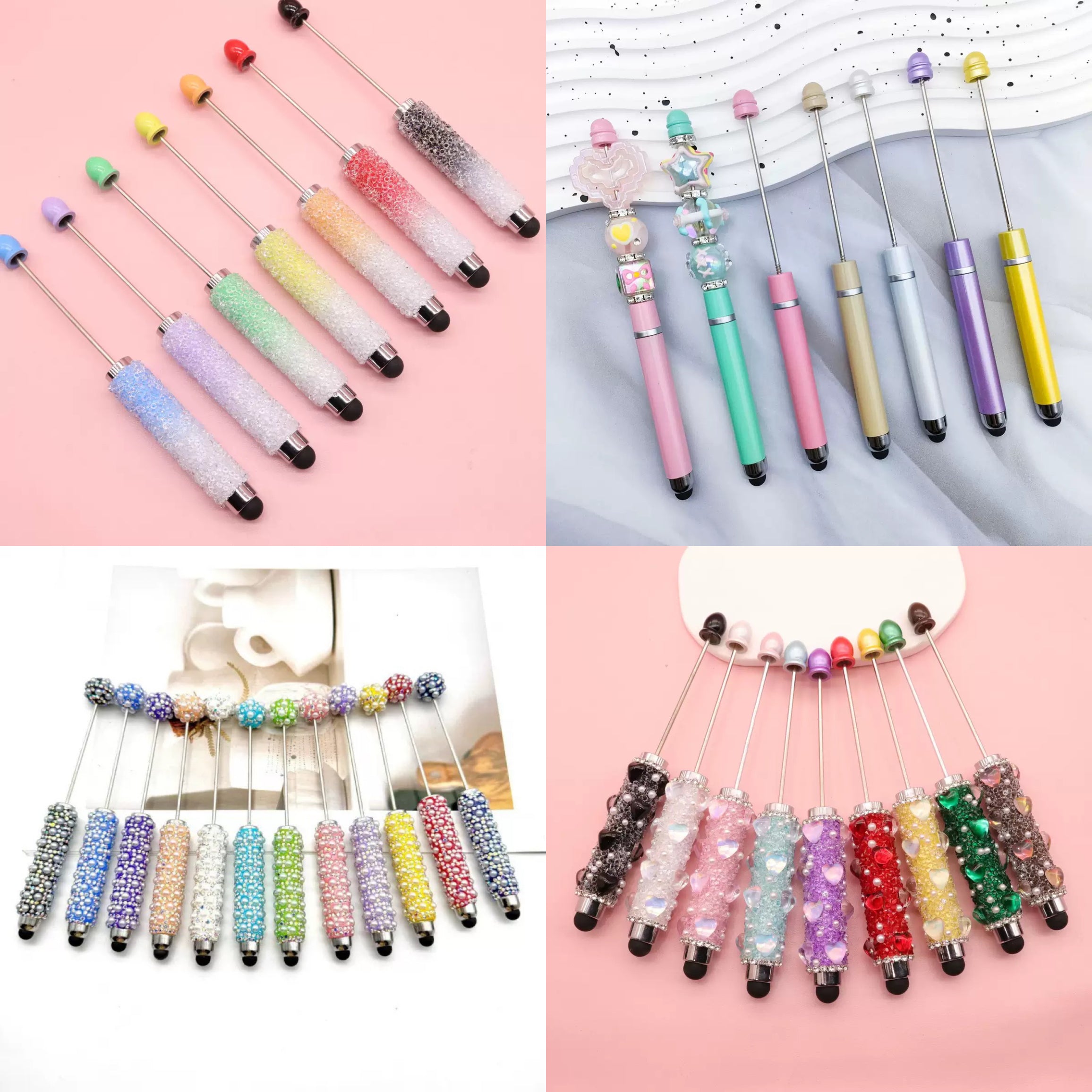 Curated Stationery Gift Box - Assorted Pen, Notebook Set & DIY Beadable Pen Kit