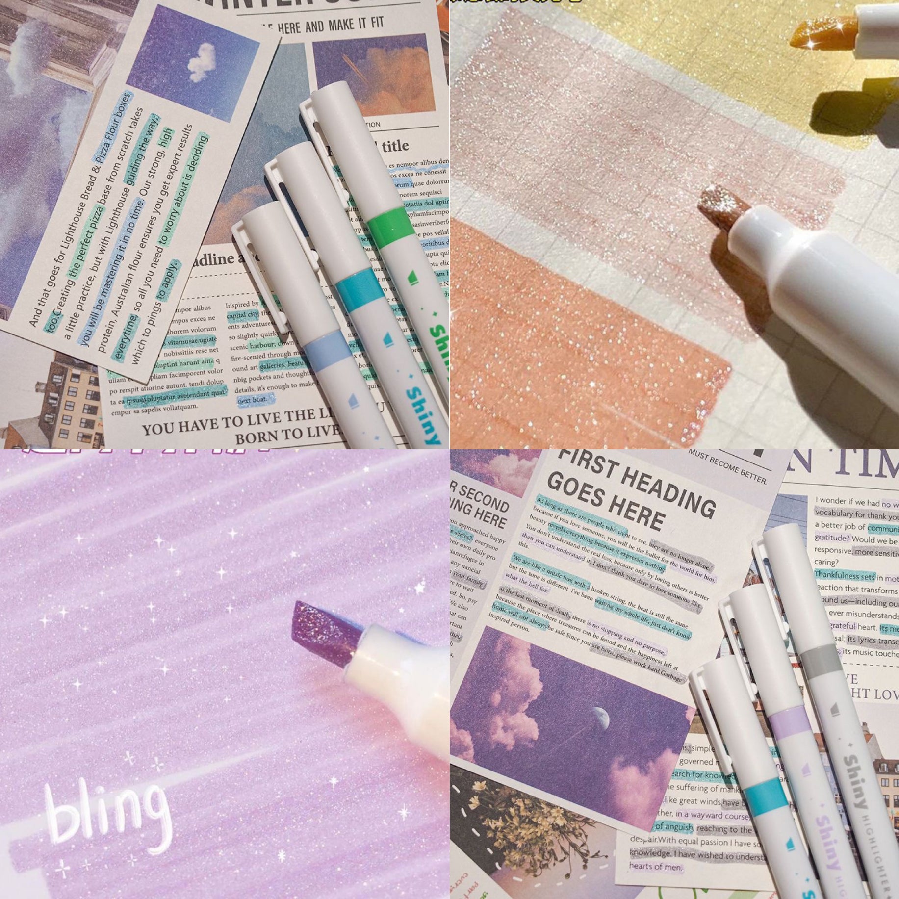 Curated Stationery Gift Box - Assorted Pen, Notebook Set & DIY Beadable Pen Kit