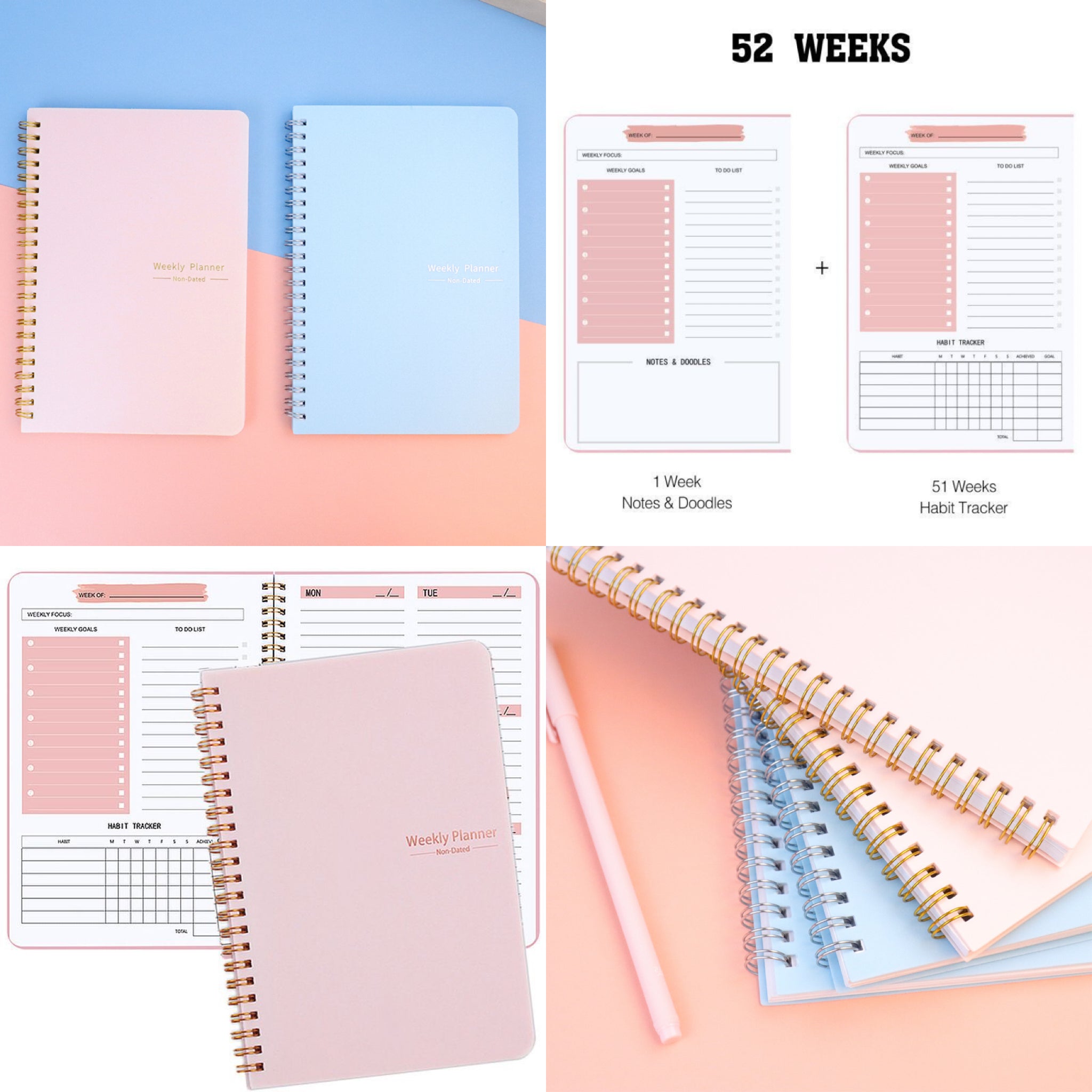 Curated Stationery Gift Box - Assorted Pen, Notebook Set & DIY Beadable Pen Kit